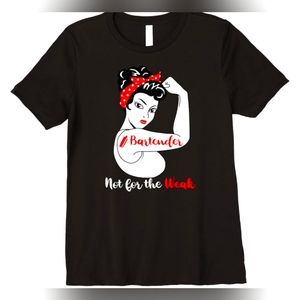 Bartender Not Weak V-Neck T-Shirt - Women's, size XL